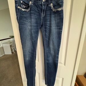 Miss Me Dark Blue Jeans